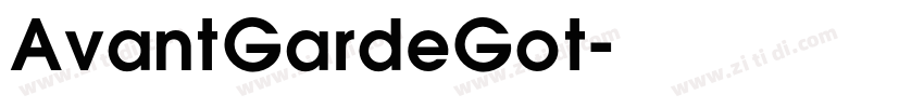AvantGardeGot字体转换
