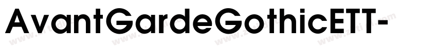 AvantGardeGothicETT字体转换