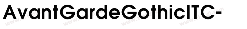 AvantGardeGothicITC字体转换