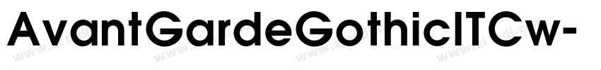 AvantGardeGothicITCw字体转换