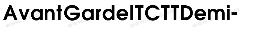 AvantGardeITCTTDemi字体转换