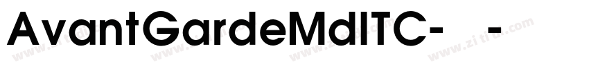AvantGardeMdITC-粗体字体转换