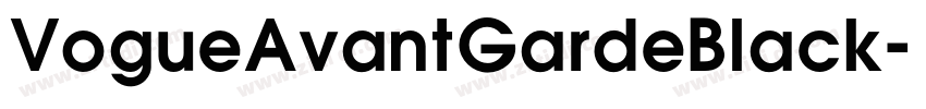 VogueAvantGardeBlack字体转换