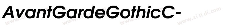 AvantGardeGothicC字体转换