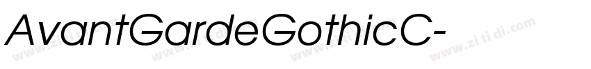 AvantGardeGothicC字体转换