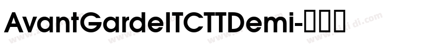 AvantGardeITCTTDemi字体转换