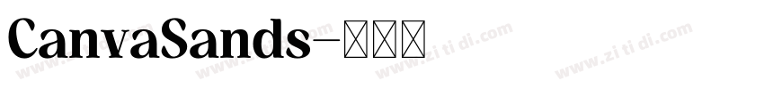 CanvaSands字体转换