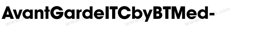 AvantGardeITCbyBTMed字体转换