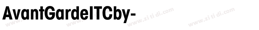 AvantGardeITCby字体转换