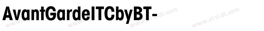 AvantGardeITCbyBT字体转换