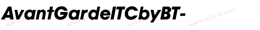AvantGardeITCbyBT字体转换