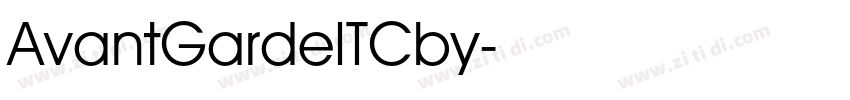 AvantGardeITCby字体转换