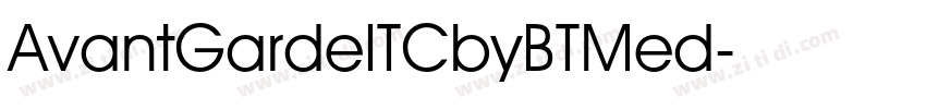 AvantGardeITCbyBTMed字体转换