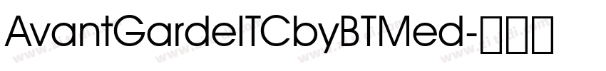 AvantGardeITCbyBTMed字体转换