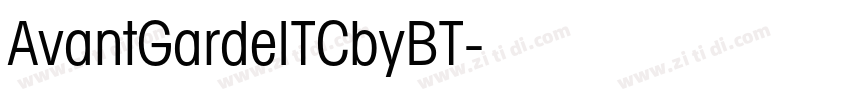 AvantGardeITCbyBT字体转换
