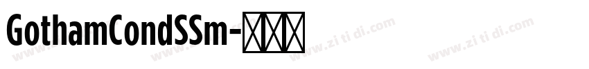 GothamCondSSm字体转换