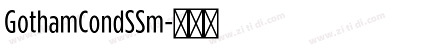 GothamCondSSm字体转换