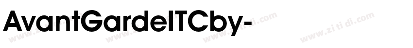 AvantGardeITCby字体转换