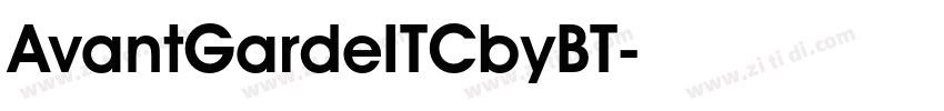AvantGardeITCbyBT字体转换