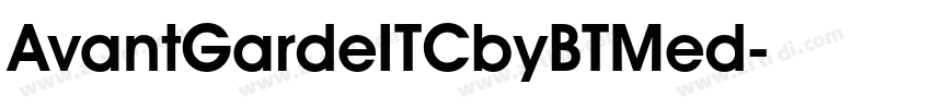 AvantGardeITCbyBTMed字体转换