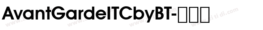 AvantGardeITCbyBT字体转换