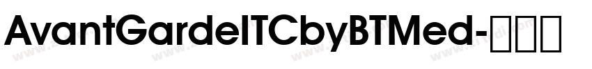 AvantGardeITCbyBTMed字体转换