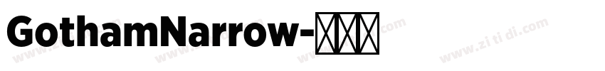 GothamNarrow字体转换