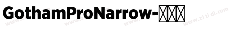GothamProNarrow字体转换
