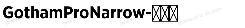 GothamProNarrow字体转换