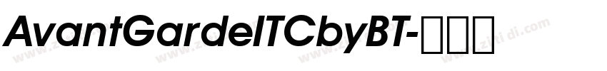 AvantGardeITCbyBT字体转换