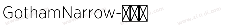 GothamNarrow字体转换