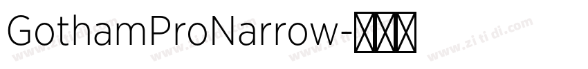 GothamProNarrow字体转换