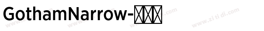 GothamNarrow字体转换