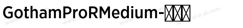 GothamProRMedium字体转换
