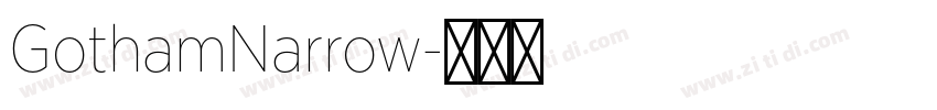 GothamNarrow字体转换
