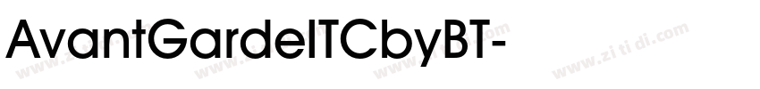 AvantGardeITCbyBT字体转换