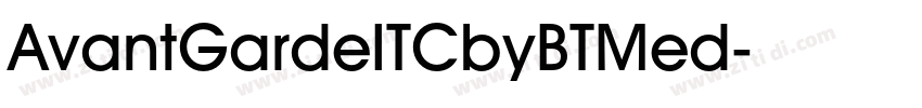 AvantGardeITCbyBTMed字体转换