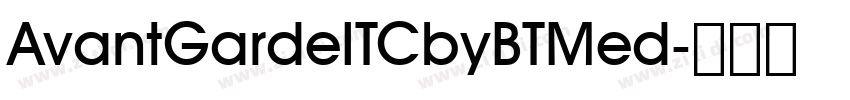 AvantGardeITCbyBTMed字体转换