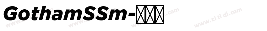 GothamSSm字体转换