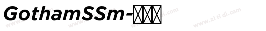 GothamSSm字体转换