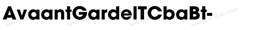 AvaantGardelTCbaBt字体转换