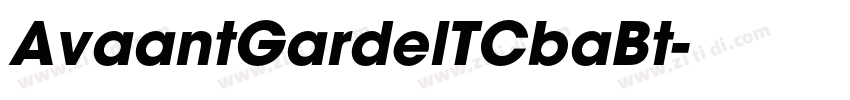 AvaantGardelTCbaBt字体转换