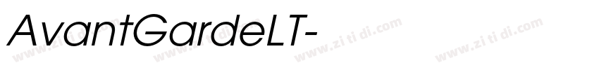 AvantGardeLT字体转换
