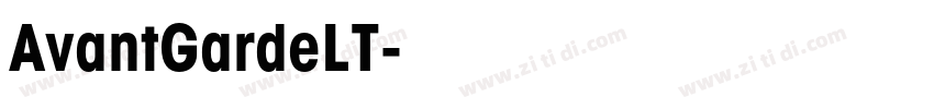 AvantGardeLT字体转换