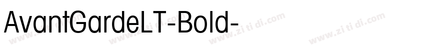 AvantGardeLT-Bold字体转换