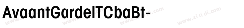 AvaantGardelTCbaBt字体转换