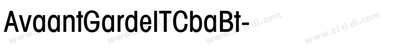 AvaantGardelTCbaBt字体转换