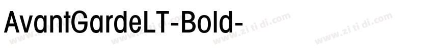 AvantGardeLT-Bold字体转换