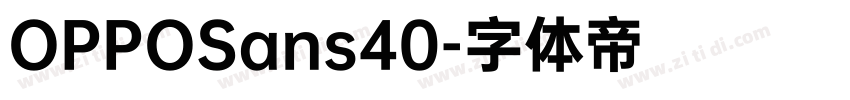 OPPOSans40字体转换