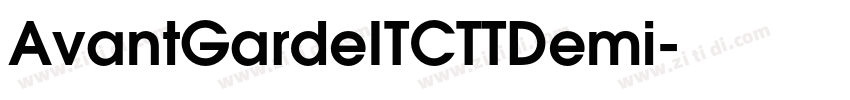 AvantGardeITCTTDemi字体转换